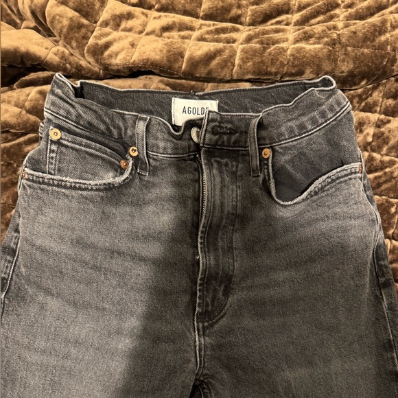 AGOLDE High Rise Stovepipe Jeans in Metal Size 27 - Picture 8 of 11